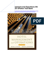 Hotel Management and Operations 5Th Edition Ofallon Test Bank Full Chapter PDF