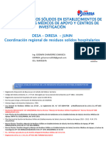 Manejo Residuos Solidos Establecimientos Salud Servicios Medicos Apoyo Centros Investigacion - Diresa Junin