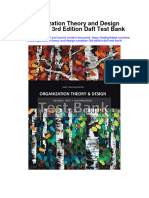 Organization Theory and Design Canadian 3Rd Edition Daft Test Bank Full Chapter PDF