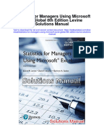 Download Statistics For Managers Using Microsoft Excel Global 8Th Edition Levine Solutions Manual full chapter pdf