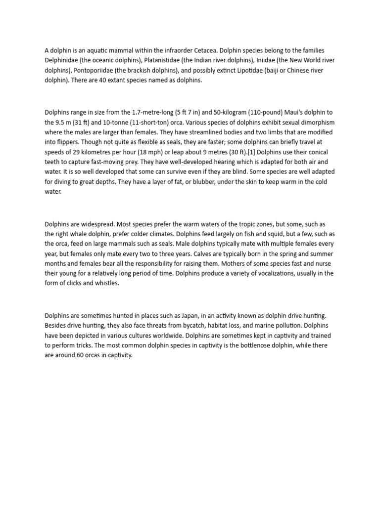 Dolphin Pdf