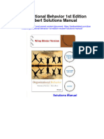 Organizational Behavior 1St Edition Neubert Solutions Manual Full Chapter PDF