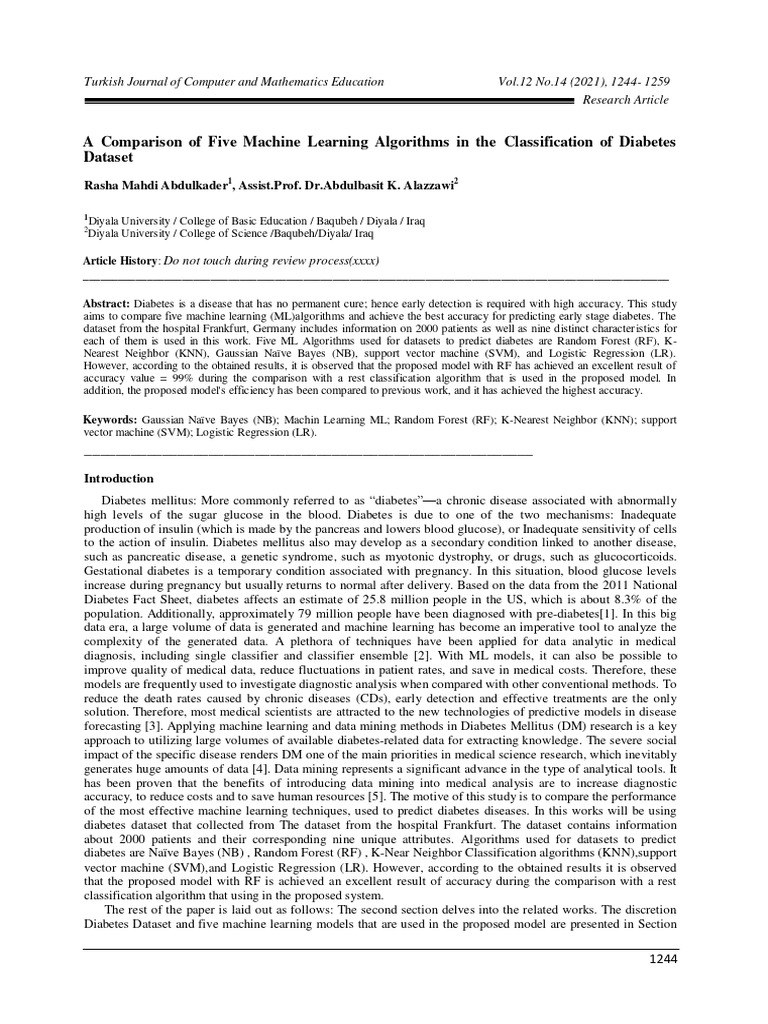 Comparison of ml techniques pdf