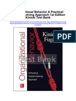 Organizational Behavior A Practical Problem Solving Approach 1St Edition Kinicki Test Bank Full Chapter PDF