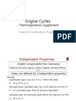 Engine Cycles: - Thermodynamics Supplement