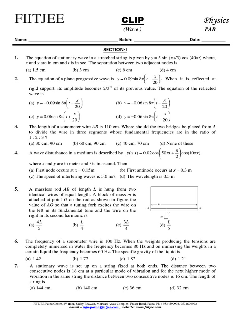 CLIP Wave2 PAR | PDF | Waves | Normal Mode