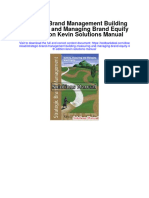 Strategic Brand Management Building Measuring and Managing Brand Equity 4Th Edition Kevin Solutions Manual Full Chapter PDF