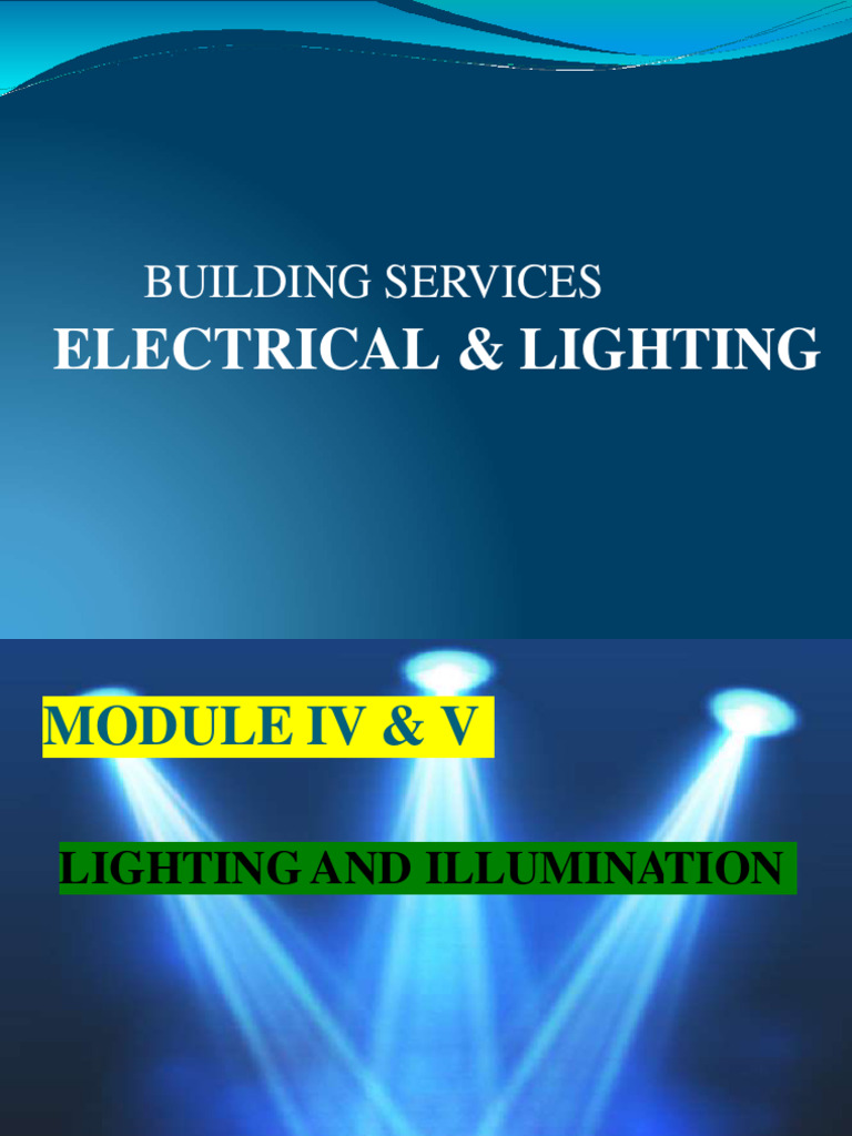Mod IV & V Lighting Calculations PDF Lighting Interior Design