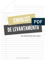 1.1 - Cheklist de Levantamento de Projeto