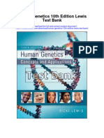 Human Genetics 10Th Edition Lewis Test Bank Full Chapter PDF