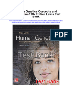 Human Genetics Concepts and Applications 12Th Edition Lewis Test Bank Full Chapter PDF