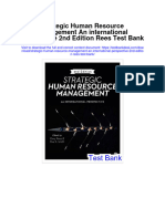 Strategic Human Resource Management An International Perspective 2Nd Edition Rees Test Bank Full Chapter PDF