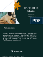 Rapport de Stage Veterinaire