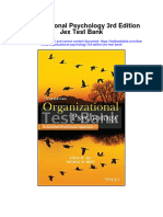 Organizational Psychology 3Rd Edition Jex Test Bank Full Chapter PDF