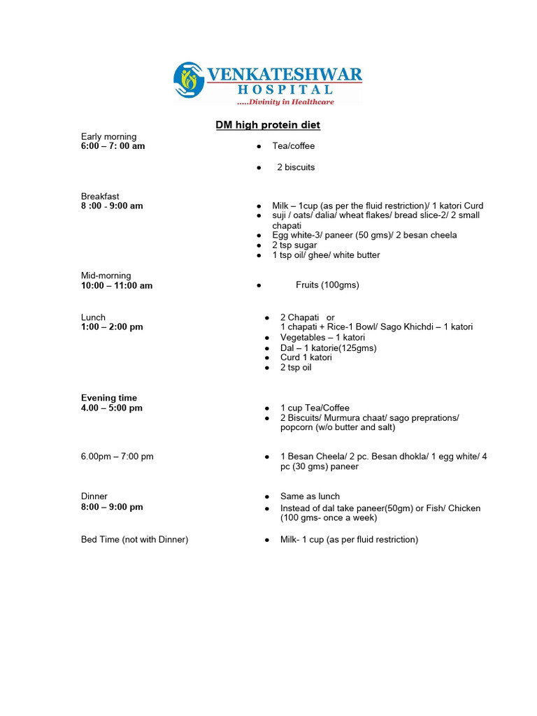 DM Diet High Protein Download Free PDF Pancake Meal