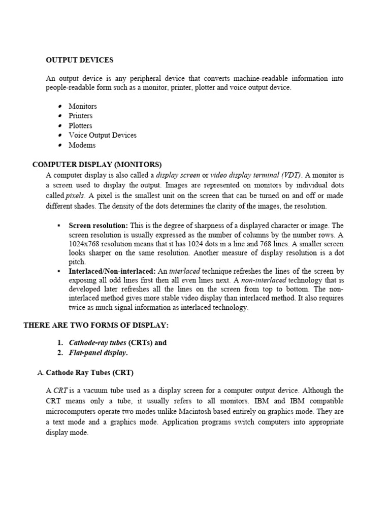 Output Devices Pdf