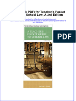 EBOOK Etextbook PDF For Teachers Pocket Guide To School Law A 3Rd Edition Download Full Chapter PDF Docx Kindle