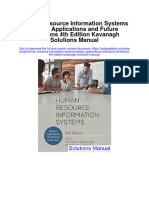 Human Resource Information Systems Basics Applications and Future Directions 4Th Edition Kavanagh Solutions Manual Full Chapter PDF