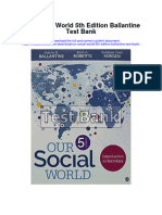 Our Social World 5Th Edition Ballantine Test Bank Full Chapter PDF