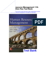 Human Resource Management 11Th Edition Rue Test Bank Full Chapter PDF