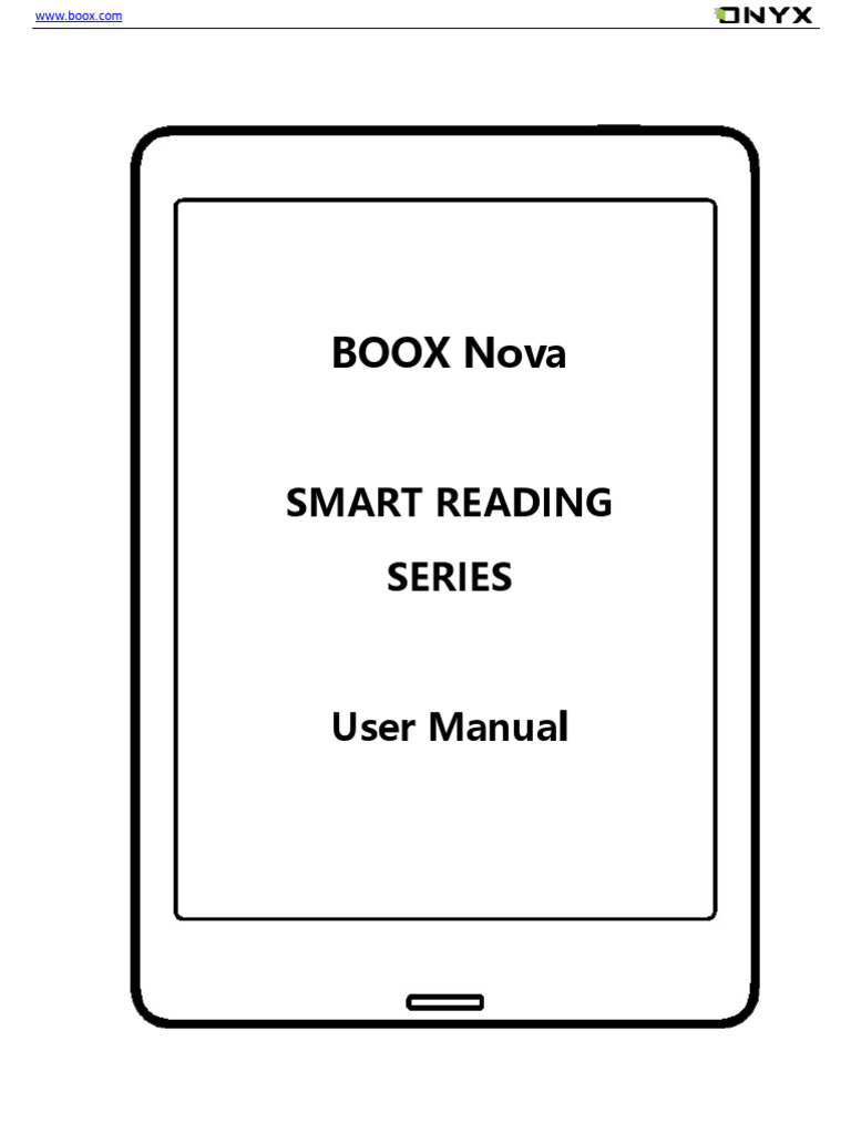 Boox Nova Series User Manual（20190410） PDF