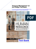 Human Resource Management 1St Edition Phillips Test Bank Full Chapter PDF