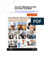Human Resource Management 8Th Edition Stone Test Bank Full Chapter PDF