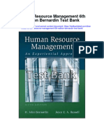 Human Resource Management 6Th Edition Bernardin Test Bank Full Chapter PDF