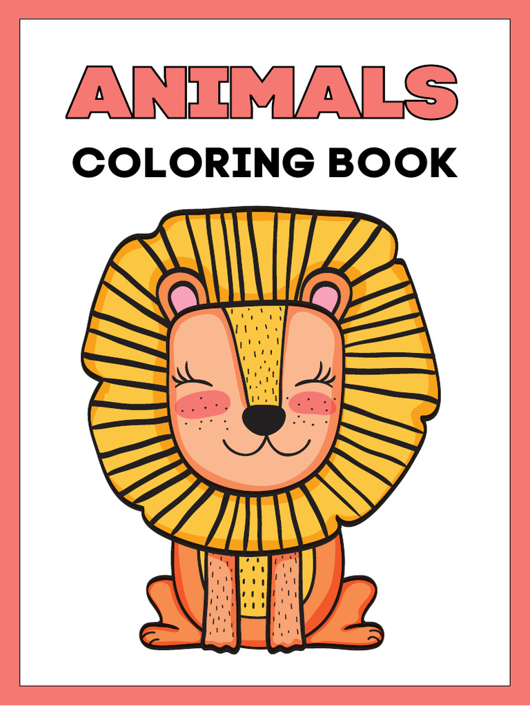 Wild Animals Coloring Book PDF