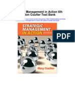 Strategic Management in Action 6Th Edition Coulter Test Bank Full Chapter PDF