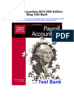 Payroll Accounting 2015 25Th Edition Bieg Test Bank Full Chapter PDF