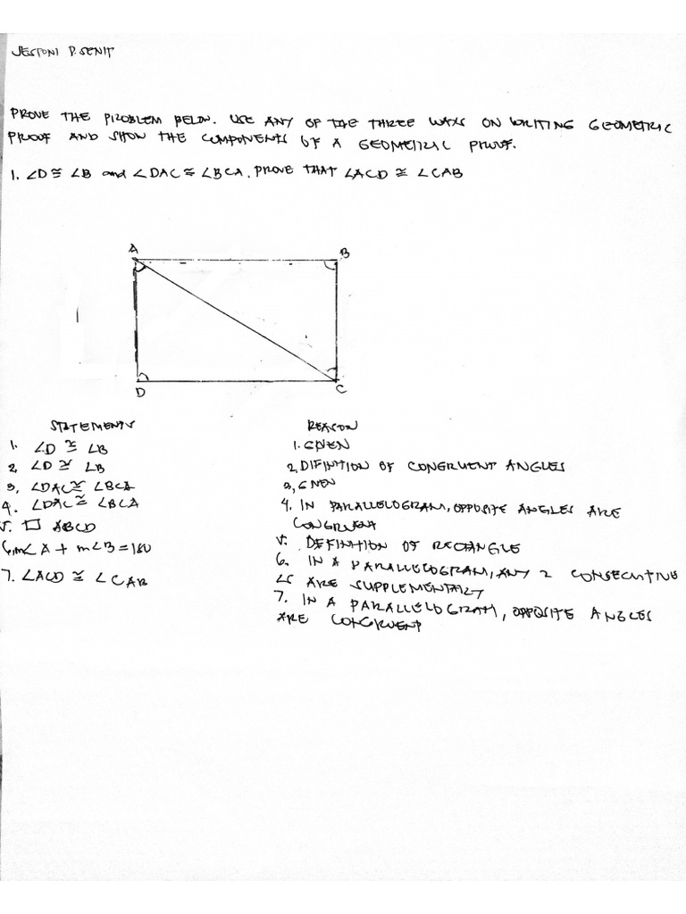 Geometric Proof Pdf