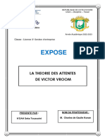 La Theorie Des Attentes de Victor Vroom.