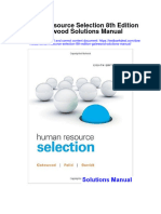 Human Resource Selection 8Th Edition Gatewood Solutions Manual Full Chapter PDF