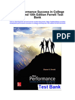 Peak Performance Success in College and Beyond 10Th Edition Ferrett Test Bank Full Chapter PDF