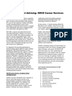 Graduate School Advising - GECD Career Services - 2012