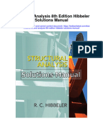 Structural Analysis 8Th Edition Hibbeler Solutions Manual Full Chapter PDF