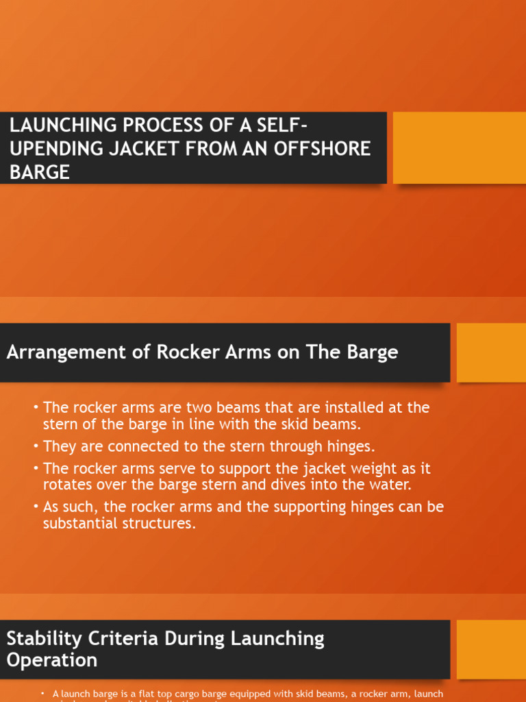 Self-Upending Jacket Launch Process | PDF
