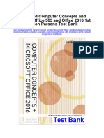 Illustrated Computer Concepts and Microsoft Office 365 and Office 2016 1St Edition Parsons Test Bank Full Chapter PDF