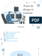 Poste de Charge Et Gamme: Réalisé Par