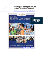 Successful Project Management 7Th Edition Gido Solutions Manual Full Chapter PDF