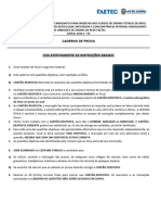 Caderno de Prova