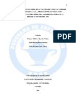 PROPUESTA DE TRABAJO '' Nivel Del Conocimiento Sobre El Autocuidado y Los Factores de Riesgo Que Conllevan A La Preeclampsia en Gestantes''