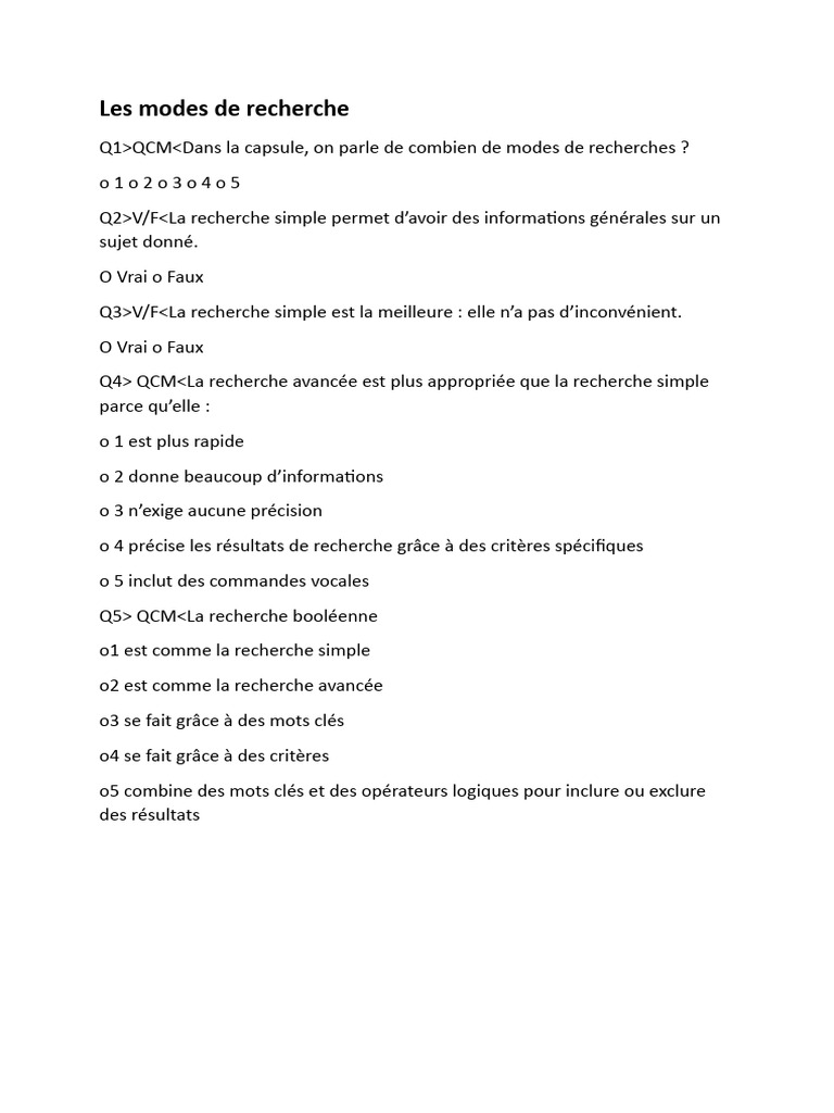 Modes de recherche : simple et avancée | PDF | Évolution de carrière ...