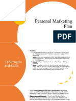 Personal Marketing Plan