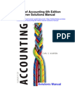 Survey of Accounting 6Th Edition Warren Solutions Manual Full Chapter PDF