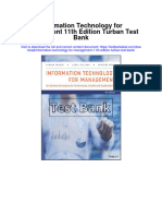 Information Technology For Management 11Th Edition Turban Test Bank Full Chapter PDF