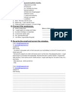 Punctuations Worksheet