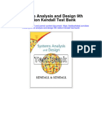 Systems Analysis and Design 9Th Edition Kendall Test Bank Full Chapter PDF