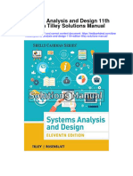 Systems Analysis and Design 11Th Edition Tilley Solutions Manual Full Chapter PDF
